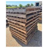 10- WOOD PALLETS, 52"X42"