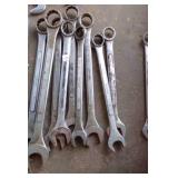 10- LARGE WRENCHES, SAE