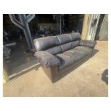 LEATHER COUCH 92" LONG (USED)