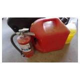 GAS CAN, FIRE EXTINGUISHER, HYD RAM (BROKE)