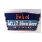 Vintage PABST Blue Ribbon PBR Beer in Bottles Sign
