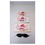 3 The Gay Nineties Mustache "Makes Em Laugh"