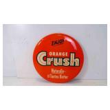 9" Orange Crush Celluloid Sign