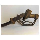 Vintage Buckeye Brass Gas Pump Nozzle - Heavy