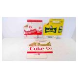 3 Vintage NEW Olds Stock 6 Pack Soda Cartons