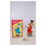 Vintage Dr. Duck Wind Up Tin Toy New Old Stock