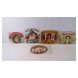 5 Cigar Box Labels Ft. John Carr & GEO. Conning