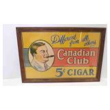 Vintage Canadian Club 5ï¿½ Cigar Framed Poster