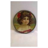 Antique Victorian "Red Poppy" Flue Cover Artwork