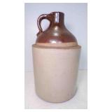 Vintage Two Tone Stoneware Jug  - Dark Brown Glaze