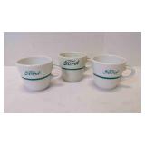 3 Vintage Ford Motor Coffee/Tea Cups Chinaware
