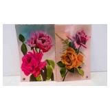 2 Vintage Style Postcards Featuring Botanical