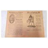 Vintage Paper Advertisement Flyer Or Program
