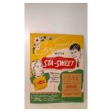 1940s Cardboard Sta-Sweet Deodorant Counter Store