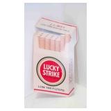 Vintage 1960s Cardboard Die Cut Lucky Strike Sign
