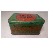 Antique Lucky Strike Cut Plug Metal Tin EMPTY