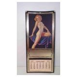 1933 Pin Up Calendar Blonde Skin Colored Bodice