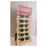 Vintage Tudor Sun Glasses Cardboard Store Display
