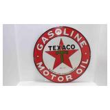 Vintage Texaco Star Gasoline Motor Oil Single Side