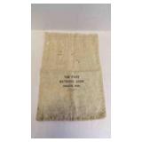 Vintage Canvas First National Bank Money Bag