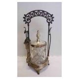 Antique Victorian Silver Plated Pickle Castor