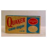 Vintage Quaker Confectioners Cane Sugar Box