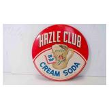 9" Hazel Club Cream Soda Celluloid Sign