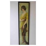 Vintage 34" 1914 Art Nouveau Promotional Print