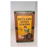 Antique 1920s Rutland ASBESTOS Stove Lining FULL