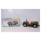 Vintage Plastic Jeep Friction Toy Works - NEW Old