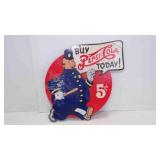 Vintage Die Cut Cardboard Pepsi-Cola "Pete the