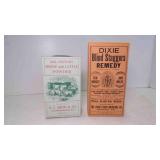 2 EMPTY Advertising General Store Boxes - DIXIE