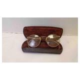Vintage Pair Of Wire-Rim Spectacles w/Snap Case