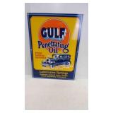 Porcelain GULF Penetrating Oil Advertising Sign