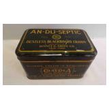 Vintage An-Du-Septic Blackboard Crayon Tin Can