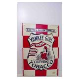 Vintage Reproduction Tin Sign Yankee Girl Chewing