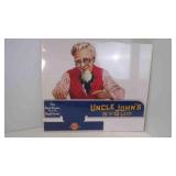 Vintage Die Cut Display Advertising Uncle John