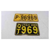 1953 & 1954 General Mills Wheaties Bicycle License
