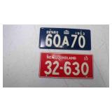 2 1953 General Mills Wheaties Bicycle License