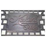Vintage Koken Cast Iron Barber Shop Foot Stool