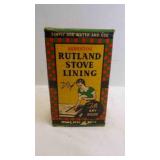 Vintage Box Of Rutland Stove Lining Cement