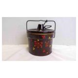 Vintage Brown Glazed Stoneware Cheese Crock