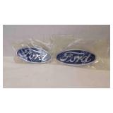 2 Genuine 1934 Ford Oval Hood Sides Emblems