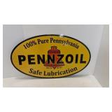 Vintage Single Sided Pennzoil Porcelain Service