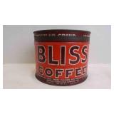 Vintage General Foods Co. "Bliss Coffee" Tin Can