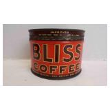 Vintage General Foods Co. "Bliss Coffee" Tin Can