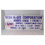 Vintage Metal Oil Field Advertising Lease Sign
