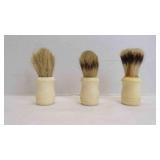 3 Vintage Boar Hair Wet Shaving Brushes