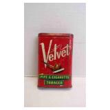Vintage "Velvet" Pipe & Cigarette Tobacco Tin