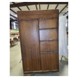 Vintage wardrobe, hanging, 3 drawers, hatbox